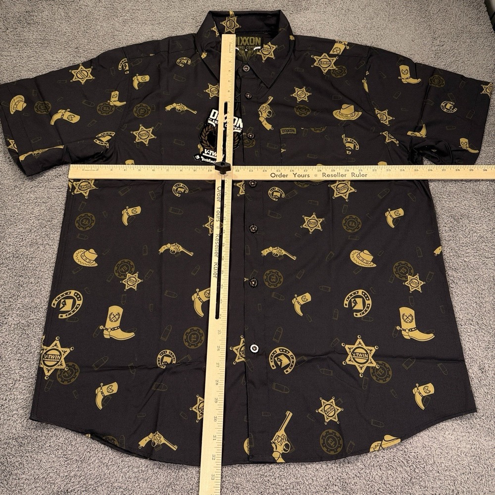 Dixxon Flannel V Twin 1876 Shirt Men Extra Large Black Limited Edition Western - Picture 4 of 8